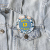 Golden Birthday June Birthstone Custom Button (In situ)