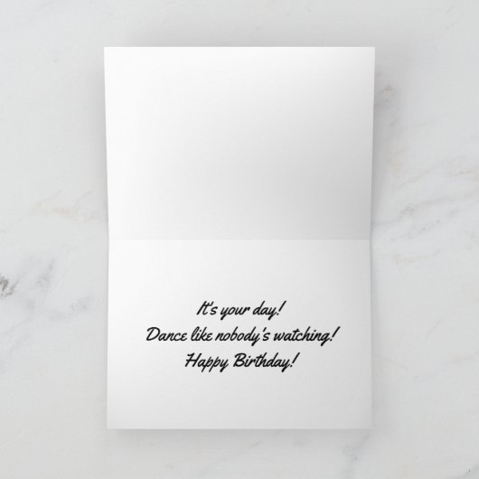 Golden Birthday Kaart (Binnen)