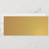 Golden birthday Party Ticket Invitation Kaart (Achterkant)