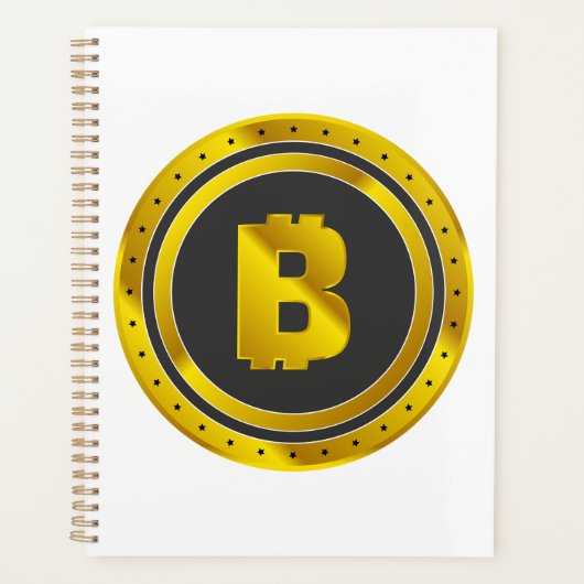 Golden Bitcoin Symbol Digital Currency (Devant)