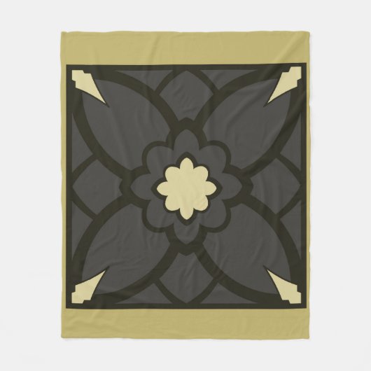 Golden Black Fleece Deken (Voorkant)