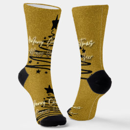 Golden Black Socks Sokken