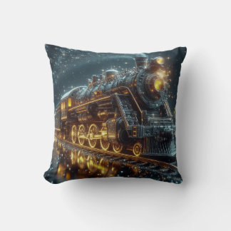 Golden & Black treen Modern Abstract Kussen