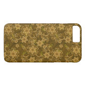Golden bloempatroon Case-Mate iPhone case (Achterkant (Horizontaal))