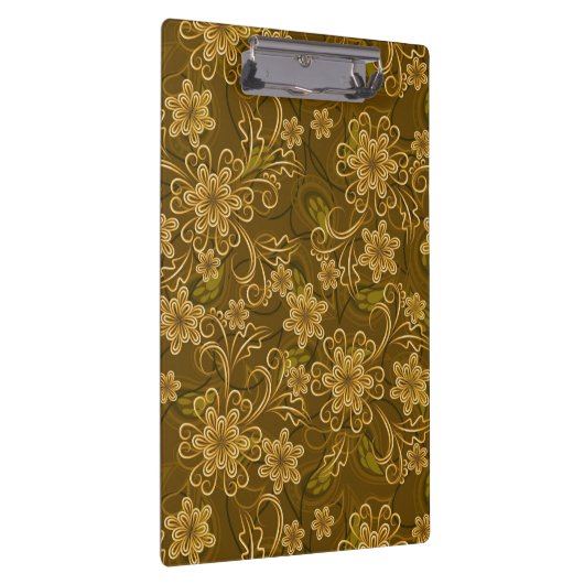 Golden bloempatroon klembord (Rechts)