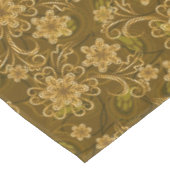 Golden  bloempatroon tafelkleed (Gekanteld)