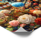 Golden Bloom Keizerin  gouden troon Poster (Hoek)