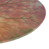 Golden Bloom – Sunset Garden Painting Snijplank (Hoek)