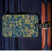 Golden Blossom Elegance Bagagelabel