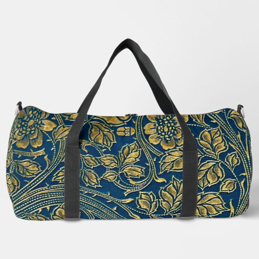 Golden Blossom Elegance Duffle Bag Plunjezak (Voorkant)