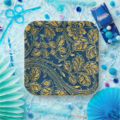 Golden Blossom Elegance Paper Bord (Feest)