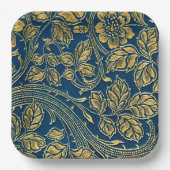 Golden Blossom Elegance Paper Bord (Voorkant)