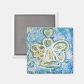 Golden Blue Angel Magnet Magneet (Voorkant / Achterkant)