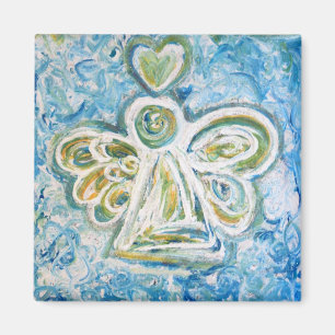 Golden Blue Angel Magnet Magneet