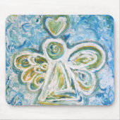 Golden Blue Angel Mousepad Muismat (Voorkant)