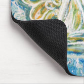 Golden Blue Angel Mousepad Muismat (Hoek)