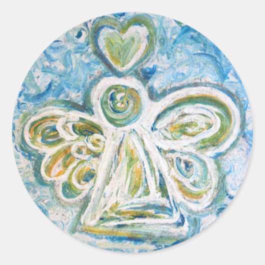 Golden Blue Angel Sticker (Voorkant)