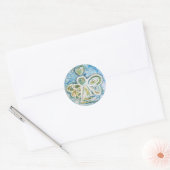 Golden Blue Angel Sticker (Envelop)