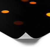 Golden & Blue Bokeh – Abstracte fotografie Poster (Hoek)