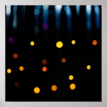 Golden & Blue Bokeh – Abstracte fotografie