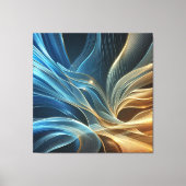 Golden Blue Canvas Afdruk (Voorkant)