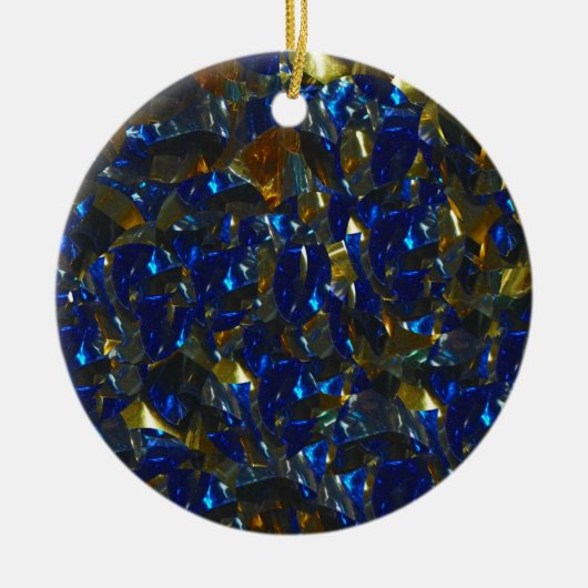 Golden Blue Circle Ornament (Voorkant)