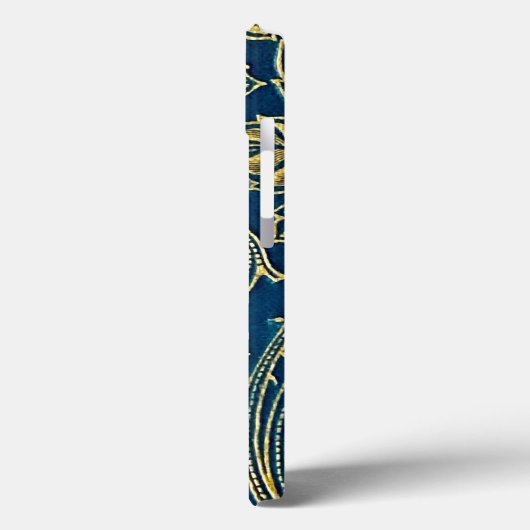 Golden Blue Elegance Case-Mate iPhone Case (Achterkant / Links)