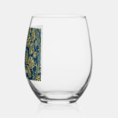 Golden Blue Elegance Drinkware Set Wijnglas Zonder Voet (Links)