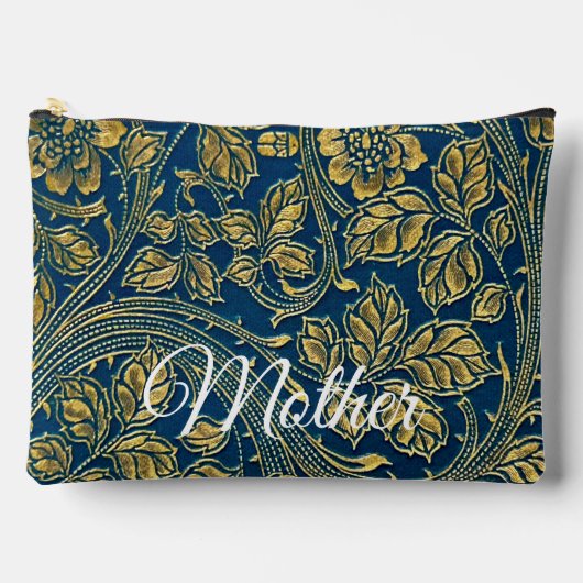 Golden Blue Elegance Etui (Voorkant)