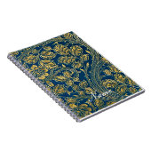 Golden Blue Elegance Notitieboek (Rechterzijde)