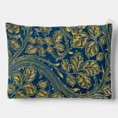 Golden Blue Elegance Print Cut Naaizak Etui (Achterkant)