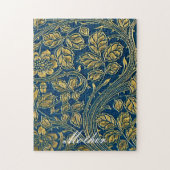 Golden Blue Elegance Puzzle (Vertical)