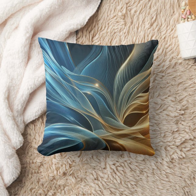 Golden Blue Kussen (Deken)