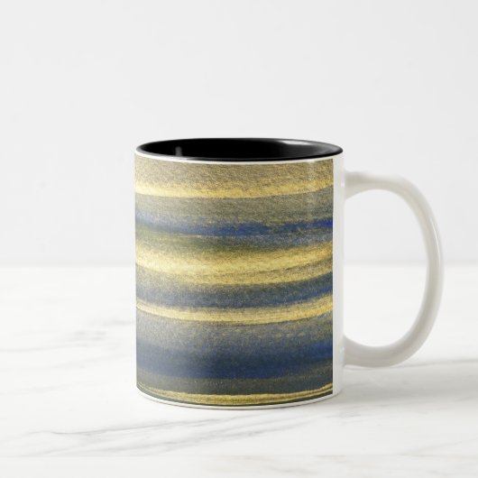 Golden Blue Lines Zwart 325 ml Two-Tone Mok (Rechts)