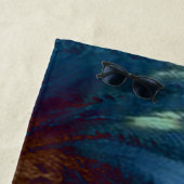 Golden Blue Strandlaken (In situ)