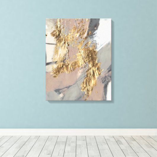 Golden Blush Canvas Afdruk (Insitu (Houten vloer))