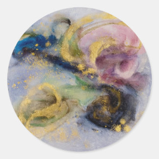 Golden blush dream ronde sticker