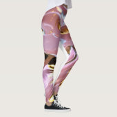 "Golden Blush: Lichtroze Leggings met witgoud (Rechts)