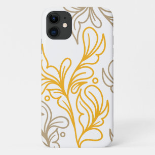 Golden Boho Harvest Leaves iPhone 11 Hoesje