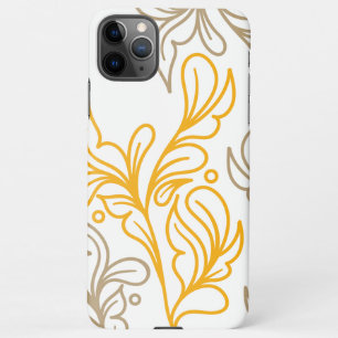 Golden Boho Leaf Design iPhone 11Pro Max Hoesje