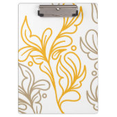 Golden Boho Leaf Design Klembord (Voorkant)