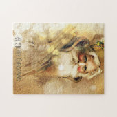 Golden Bokeh  kerstman Legpuzzel (Horizontaal)