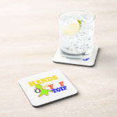 Golden Boo. Girly TGIF Bedankt God zij zijn vrijda Bier Onderzetter (Rechterzijde)