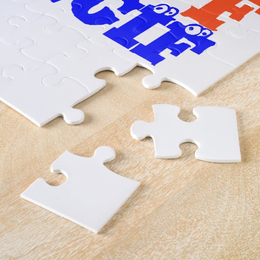 Golden Boo. Girly TGIF Bedankt God zij zijn vrijda Legpuzzel (Zijkant)