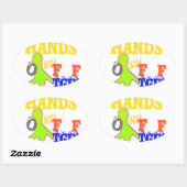 Golden Boo. Girly TGIF Bedankt God zij zijn vrijda Ovale Sticker (Vel)