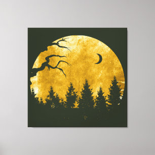 Golden Bossen Canvas Afdruk