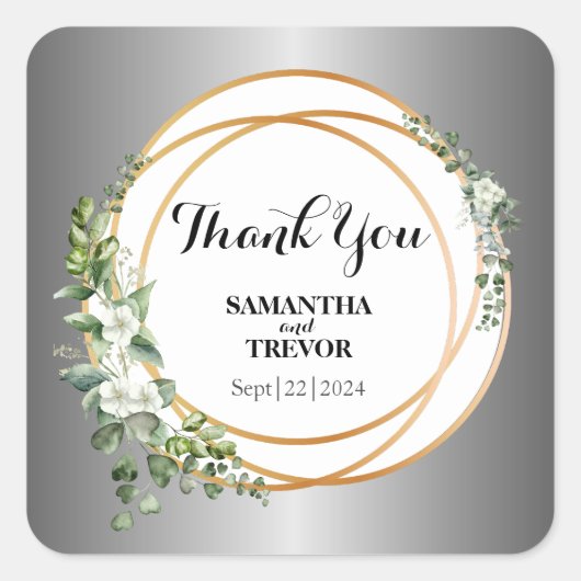 Golden Botanica : Stickers monogrammes pour la nat (Devant)