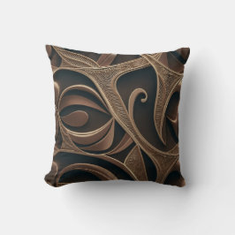 Golden Botanical Flow Elegant   Kussen