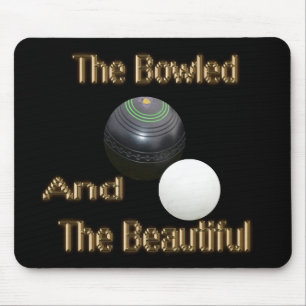 Golden Bowled Beauful Lawn Bowls Design Muismat