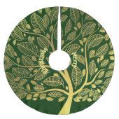 Golden Branch Greenery Foliage Merry Kerstmis Kerstboom Rok (Voorkant)